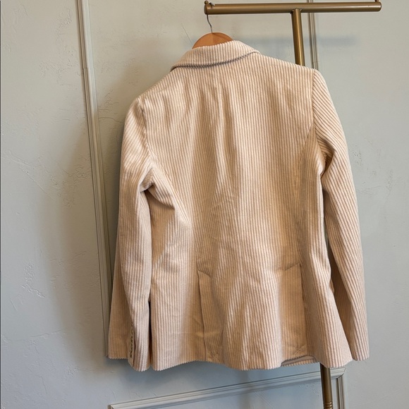 Rowing Blazers Buttoned Cream Corduroy Double-Breasted Blazer Small NWOT - Picture 3 of 3